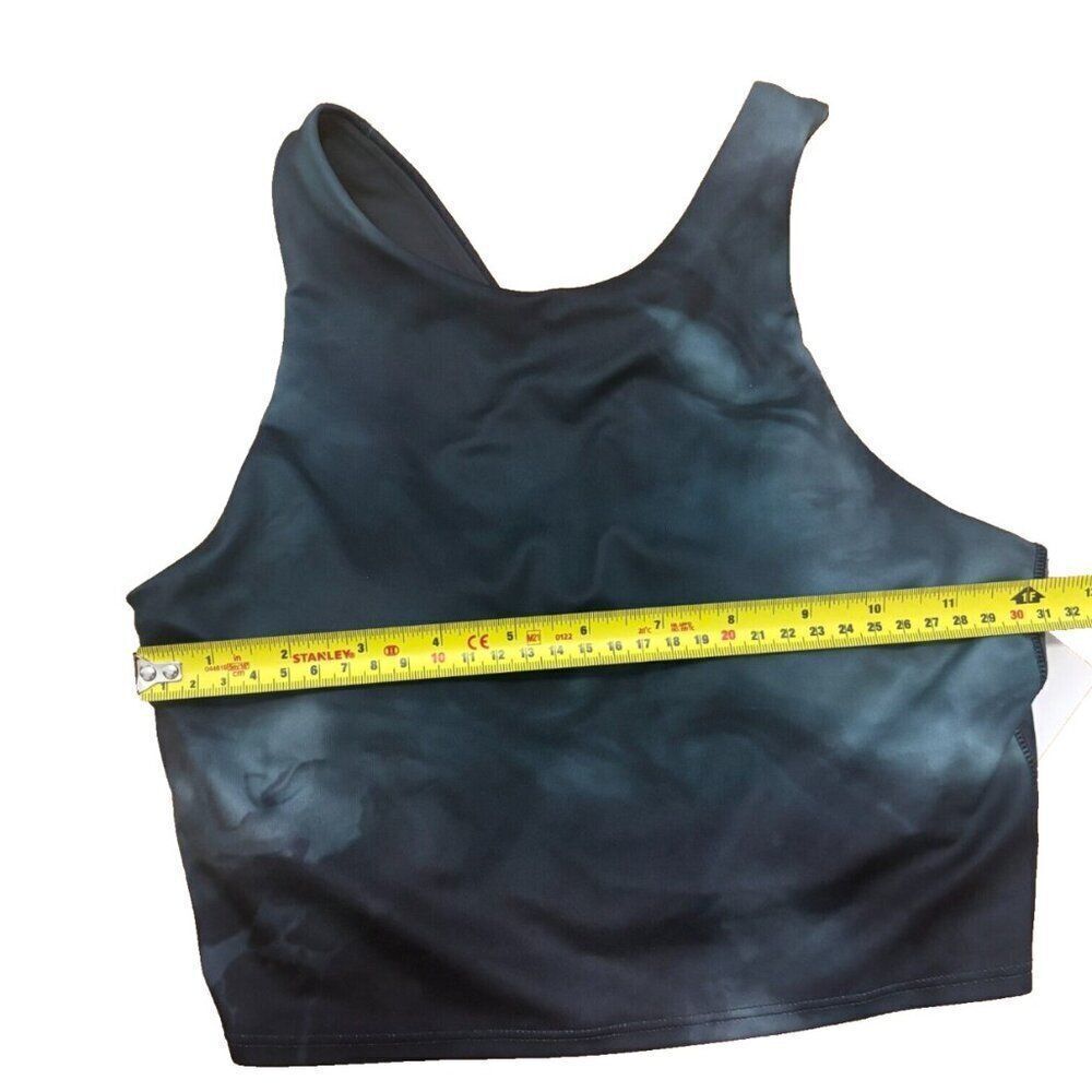 Athleta Womens XS Conscious Crop Printed A-C Top Blue/Green NEW WITH TAGS - Picture 6 of 7